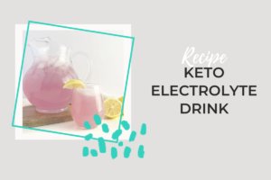 Keto Electrolyte Drink Recipe With Glasses and Lemons