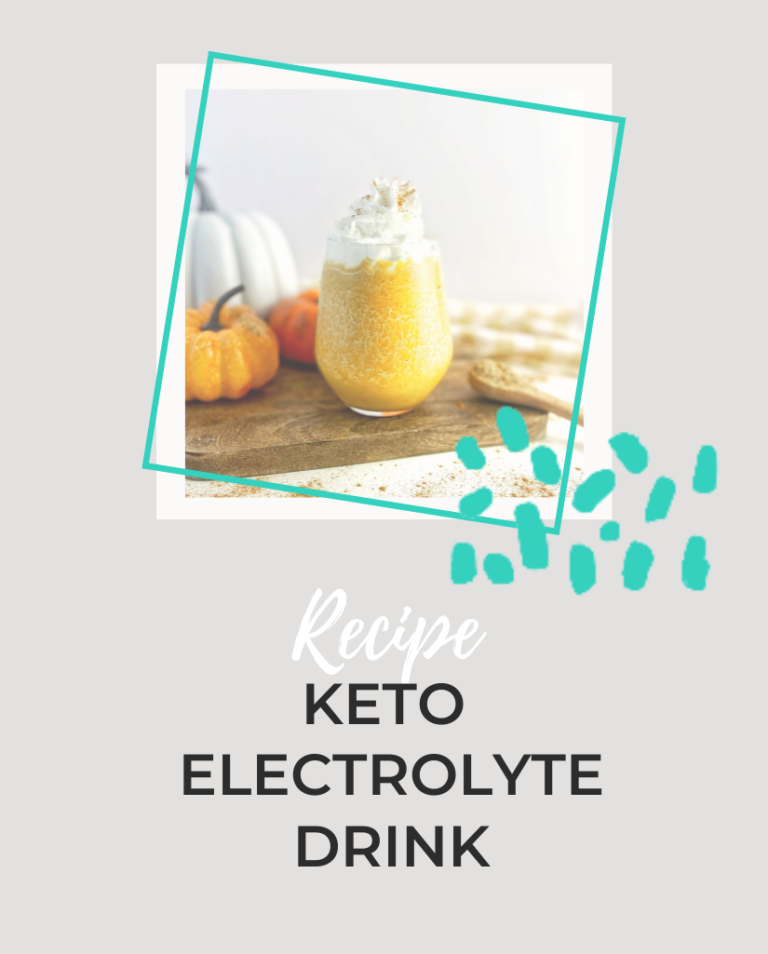 Keto Pumpkin Spice Lactation Smoothie in glass with Whipped Cream
