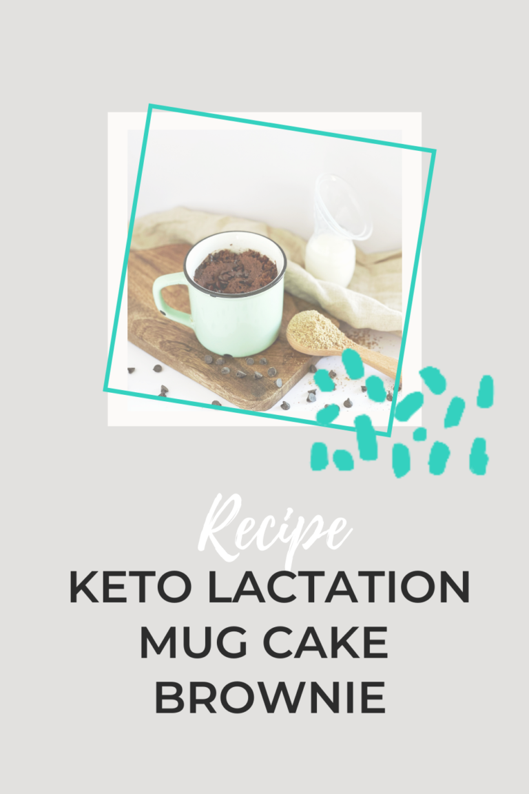 Keto Lactation mug cake brownie