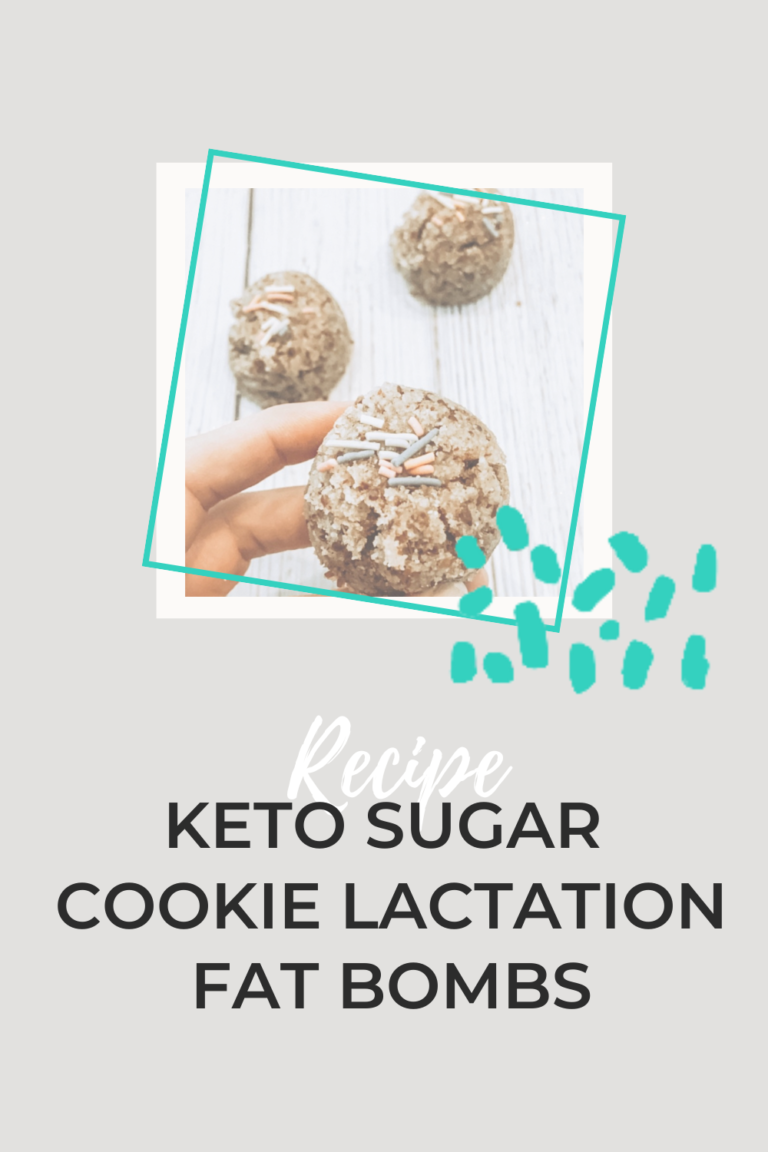 Keto Sugar Cookie Lactation Fat Bombs